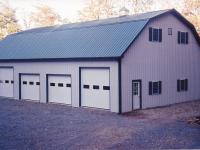40' x 60' gambriel style garage with upper room